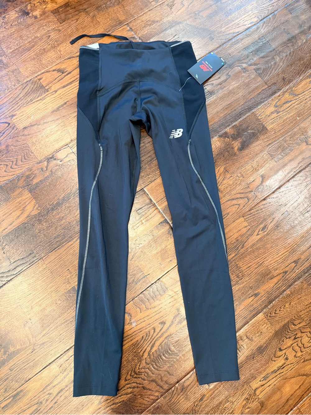 New Balance Black Reflective Logo Leggings